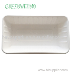 Biodegradable Sugarcane Bagasse Food Tray