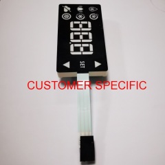 Customized Capacitive Touch Multicolour 7 segment LED Display for Refrigerator
