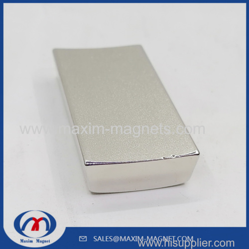 Super strong NdFeB neodymium magnet arc shape block magnet for synchronous electric motor