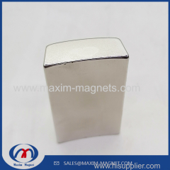 Super strong NdFeB neodymium magnet arc shape block magnet for synchronous electric motor