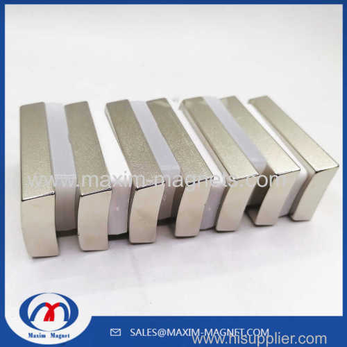 Super strong NdFeB neodymium magnet arc shape block magnet for synchronous electric motor