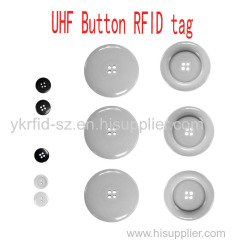 Mini Round HF/UHF RFID Laundry Tag Button Wearable label For Clothing