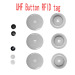 Mini Round HF/UHF RFID Laundry Tag Button Wearable label For Clothing