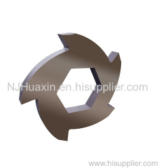 Double Shafts Shredder Blades For Shredding Plastic Bucket