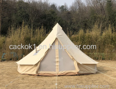 5m Cotton Canvas Bell Tent with Stove Jack