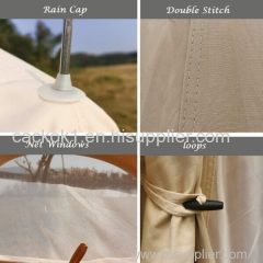 5m Cotton Canvas Bell Tent with Stove Jack