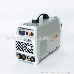 WINCOO tig welder with HF generator and arc stick function argon gas inlet