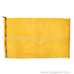 Top Drawstring Plastic Mesh Bag for Packaging Fruit and Vegetable and Seafood Firewood mesh drawstring bag