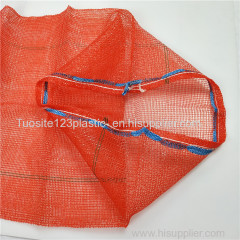 Top Drawstring Plastic Mesh Bag for Packaging Fruit and Vegetable and Seafood Firewood mesh drawstring bag