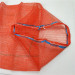 Top Drawstring Plastic Mesh Bag for Packaging Fruit and Vegetable and Seafood Firewood mesh drawstring bag