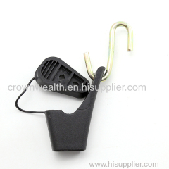 Fiber Optic Drop Wire Clamp With Stainless Steel S Hook