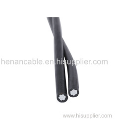 Single core duplex triplex quadruplex aerial bundled cable