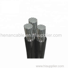 Single core duplex triplex quadruplex aerial bundled cable