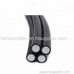 Single core duplex triplex quadruplex aerial bundled cable