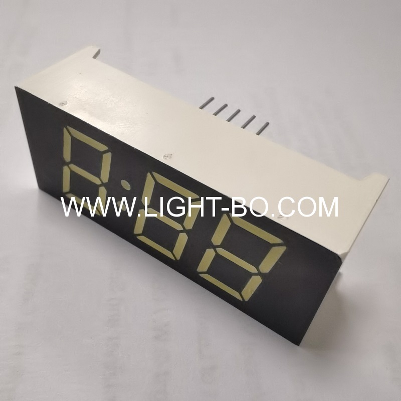 Ultraweiße dreistellige 7-Segment-LED-Uhranzeige mit gemeinsamer Kathode für das Bedienfeld der Waschmaschine