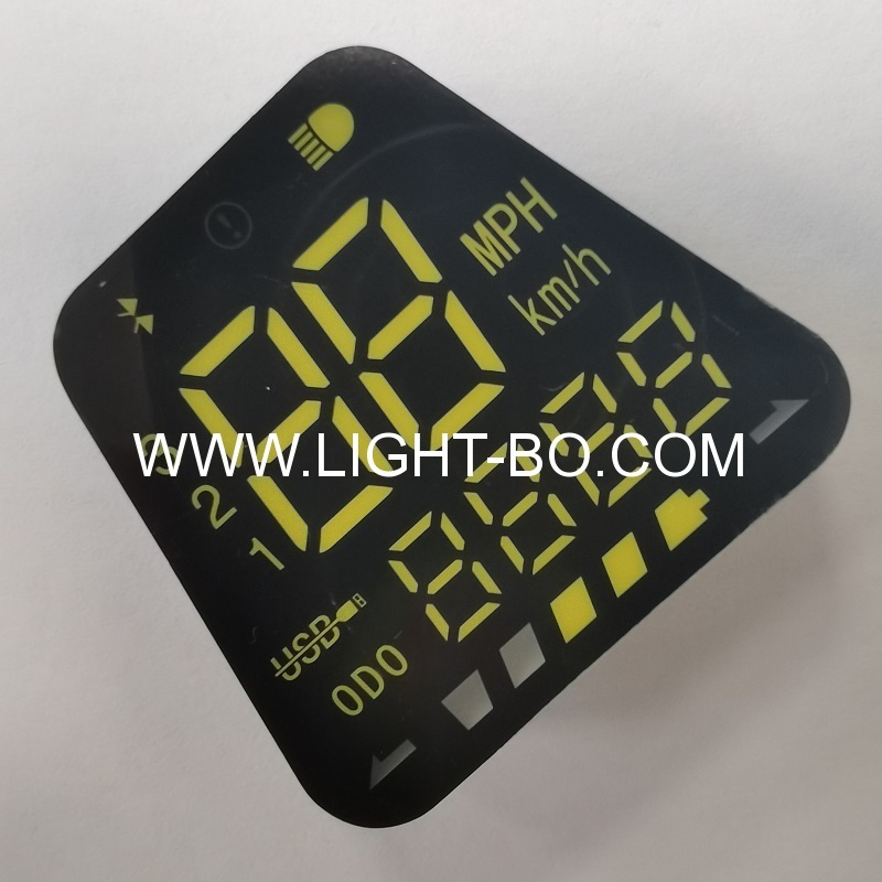 Customized White/Red/Yellow 7 Segment LED Display for Electric Motorcycle/Bike Vehicle