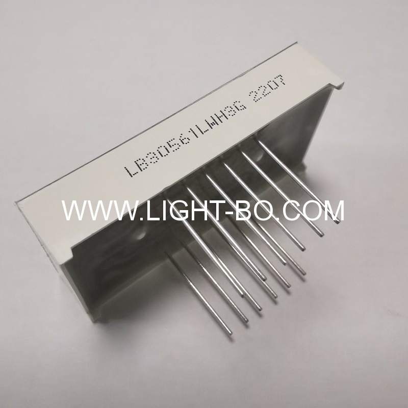 Long pins Triple digit 0.56" ultra white 7 segment led display common cathode for Instrument Panels