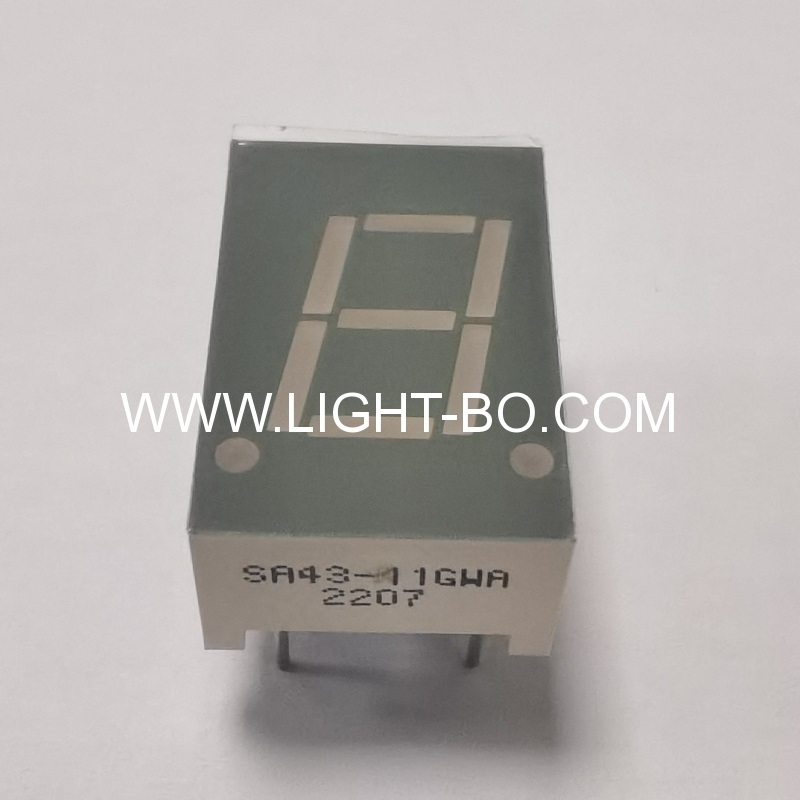 display a led numerico a 7 segmenti verde ad anodo comune da 10,92 mm (0,43 pollici) a una cifra