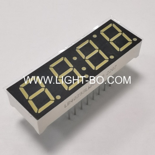 Ultra bright white 0.39inch 4 Digit LED Clock Display common cathode for home appliances