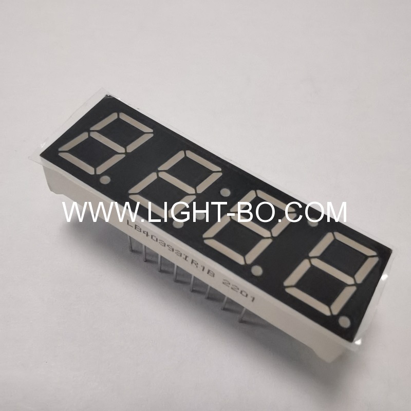 anodo comune per display a led a 7 segmenti rosso brillante da 0,39 pollici a 4 cifre a 7 segmenti per cruscotto