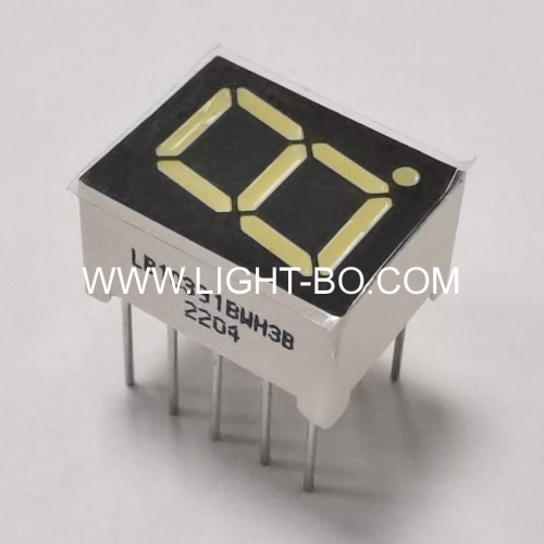 Ultra bright white 9.9mm (0.39 ) common anode white 7 segment led display for instrument panel