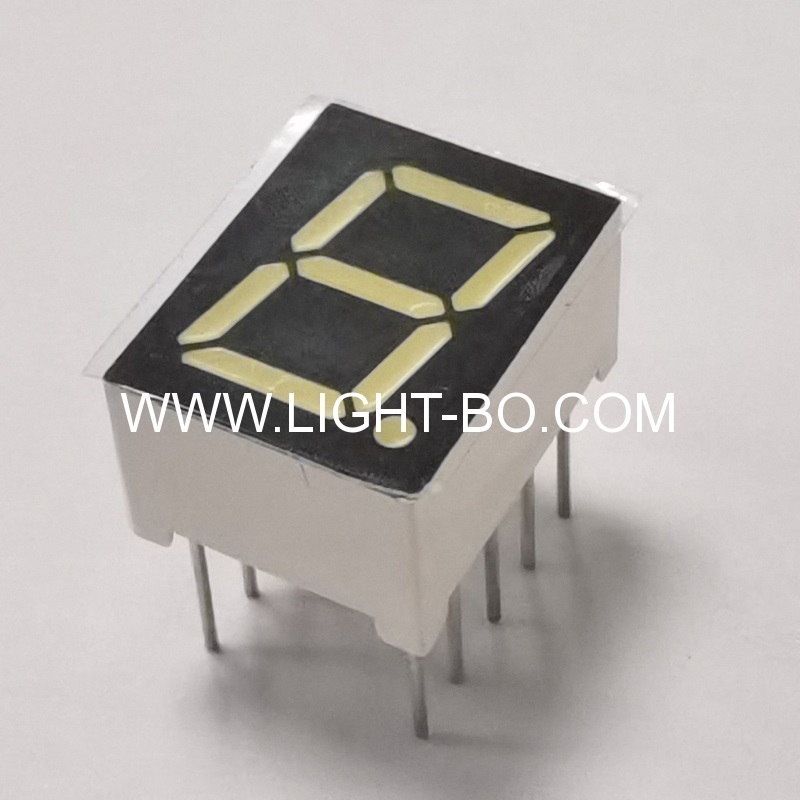 Ultra bright white 9.9mm (0.39") common anode white 7 segment led display for instrument panel