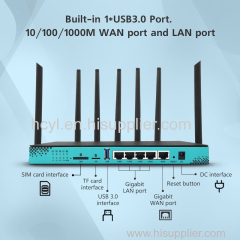 5G Modem Router MTK7621 Gigabit Dual Band 1200Mbps 4G 5G CPE Routers with SIM Card Slot