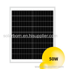 50W Mono Solar Panel With 36 Pieces Solar Cells