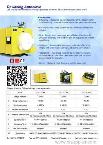 FuGe Automatic Dewaxing Autoclave