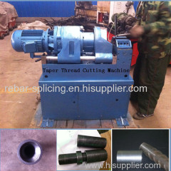 rebar taper thread cutting machine conical threading machaniery