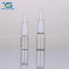 50ml clear bottle with nozzle sprayer