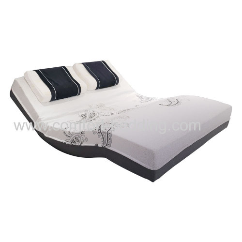 Electric adjustable bed with mattress combo wireless remote German Okin Motors
