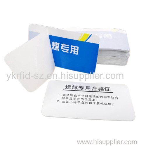 YUKAI High quality cheap roll packing 13.56mhz nfc wet dry rfid tags