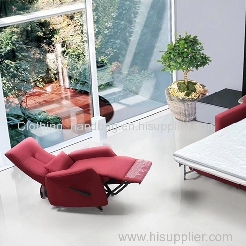 Italian-Style Capsule Sofa Single Leisure Sofa Living Room Household Manual Function Disposable Fabric Single Chair