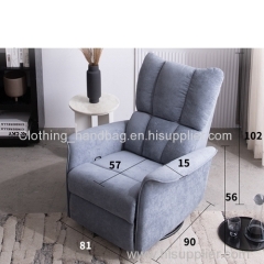 New Functional Electric Single-Seat Fabric Sofa Modern Minimalist Gray Rockable Lunch Break Function Reclining Chair