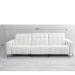 Modern Minimalist Caterpillar Beige White Fabric Multifunctional Sofa Size Apartment Living Room Three-Seat Sofa