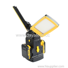 PORTABLE TRIPOD DUAL HEAD RECHARGEABLE LED WORK LIGHT 12000LM COMPATIBLE WITH POWER TOOL BATTERY