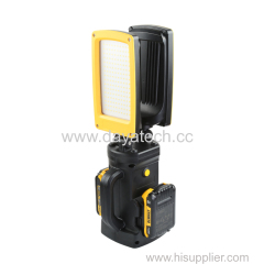 PORTABLE TRIPOD DUAL HEAD RECHARGEABLE LED WORK LIGHT 12000LM COMPATIBLE WITH POWER TOOL BATTERY