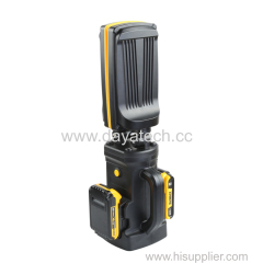 PORTABLE TRIPOD DUAL HEAD RECHARGEABLE LED WORK LIGHT 12000LM COMPATIBLE WITH POWER TOOL BATTERY