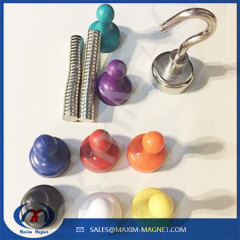 Super strong ABS plastic office magnetic pin neodymium magnetic pin