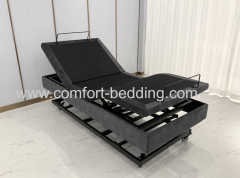 Konfurt Hi-low adjustable bed hi lo hospital bed german okin motor with massage function with castors