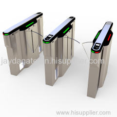 flap optical turnstile flap barrier turnstile flap barrier gate flap gate barrier Glass Wing Optical Turnstile