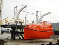 IACS Approved SOLAS Gravity Luffing Arm Type Davit For Totally Enclosed Lifeboat