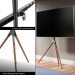 Tripod TV Stand Fits45-65" Universal TV Stand UP To 77lbs TV Stand Tripod