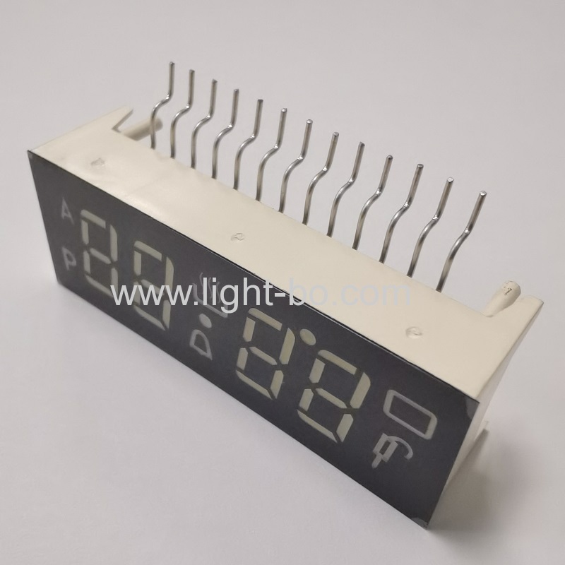 display led ultra branco de 4 dígitos de 7 segmentos ânodo comum para controlador de temporizador de forno digital