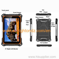 Cheapest Factory 8 inch 1920*1200 IP68 Android rugged tablets pc 6+128G waterproof tablets rugged pc computer