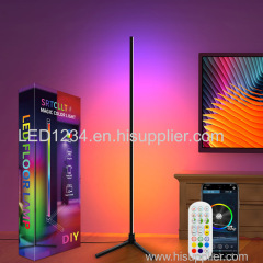 Indoor Home Decor Smart Corner Floor Standing Standard Lamp Lighting Modern Stand Floor Light LED RGB Floor Lamps