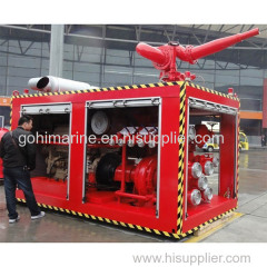 CCS Approved 600m3/h 1200m3/h 1800m3/h Containerized Fire Fighting FiFi System