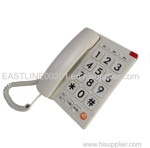 Big Button Phone Factory Analog Corded Amplified Speaker Telephone