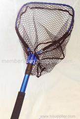 Rubberized fishing landing net